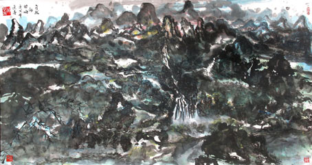 ⑺2010《自然的回响》180cm×90cm