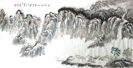 太行山之春138x68cm