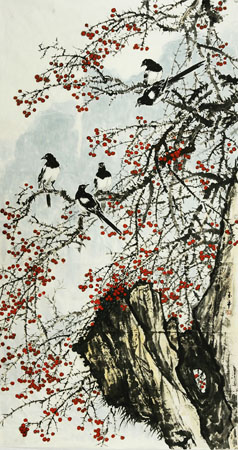 家山秋色（第一届中国画学会展入选作品）