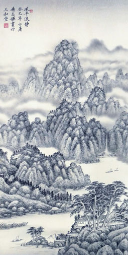 《风平浪静》114cmx58cm
