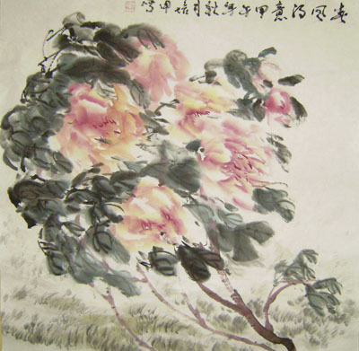《春风得意》规格：68×68cm