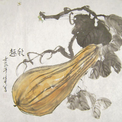 《秋趣》规格：68×68cm