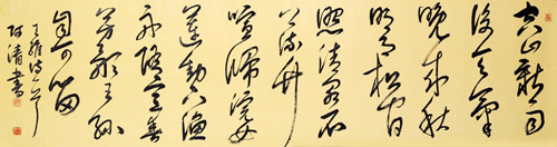 草书条幅50x180cm