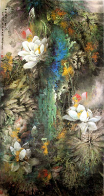 大塘明霞图(96X180cm)