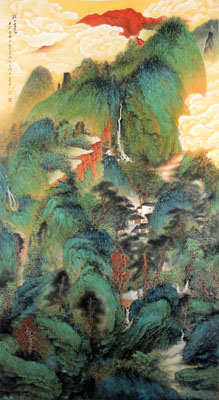 瑶山叠翠（96X180cm）
