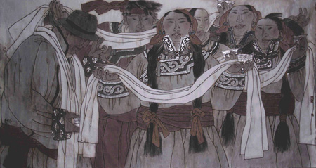 《酒歌》100cmx180cm 2012年