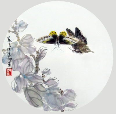 昆虫记之蝴蝶33cmx33cm 2012年