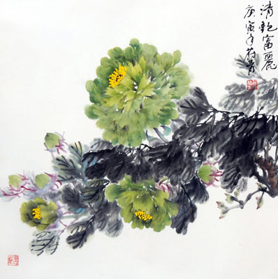 清艳富丽68X68cm