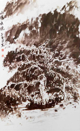 《山魂水魂》68cmx48cm2014