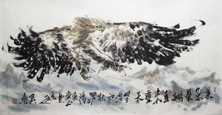 《英气展翅直上九重天》68X136