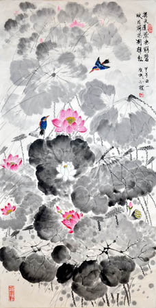 接天莲叶无穷碧