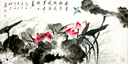 秋来犹有残花艳