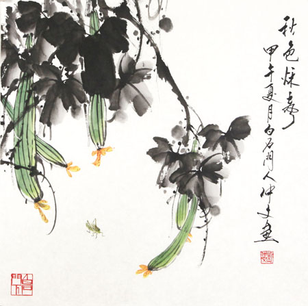 秋色秋声67x67(cm)