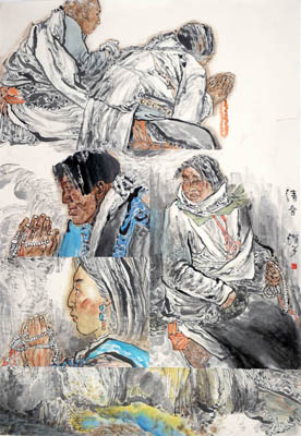 杨娟作品《清音》130cmx195cm