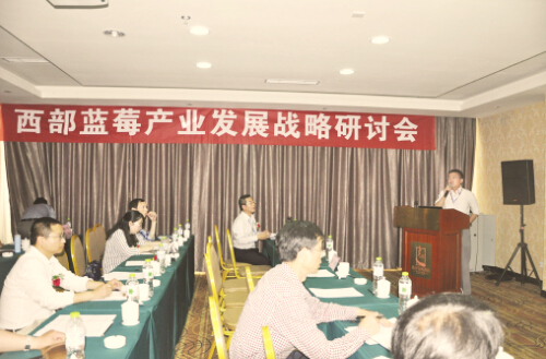西部首席蓝莓专家、四川省农业科学院研究员、四川农业大学教授、硕士生导师董顺文作蓝莓产业学术报告