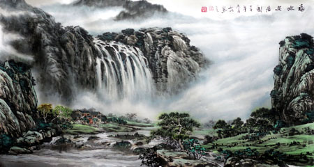 福地安居图 2015-02-09 （六尺整张）