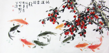 杨秦乔作品《鸿运当头》