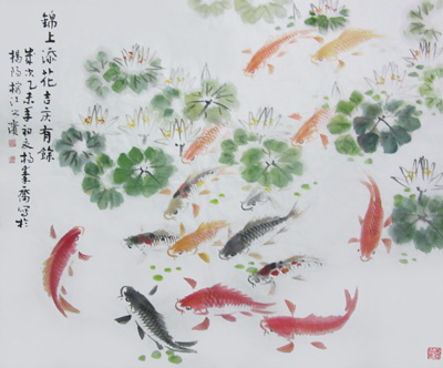 杨秦乔作品《锦上添花》