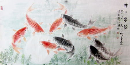 杨秦乔作品《年年有余》