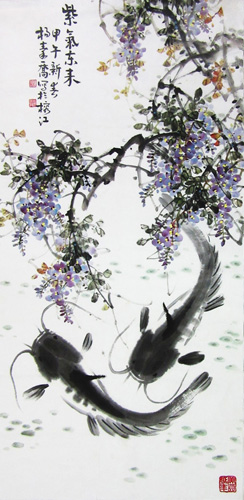 杨秦乔作品《紫气东来》