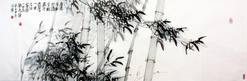 《高风亮节》 58x180cm