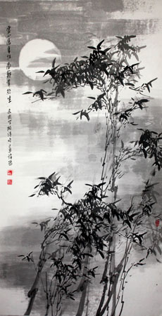 《高节贵终生》138x70cm