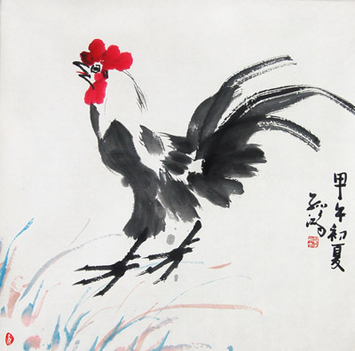 一鸣惊人 2014年5月 70x70cm