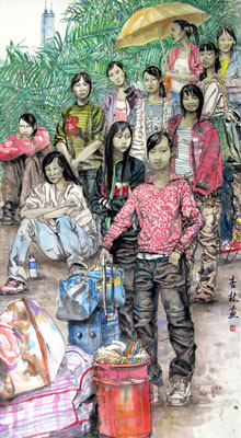 《南下寻梦》6尺竖