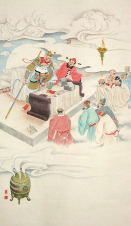 张立启作品《大闹天宫系列之二》 张立启作品《大闹天宫系列之二》