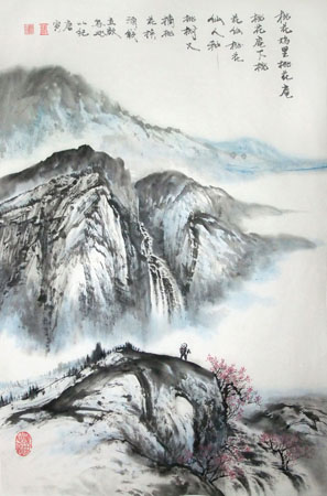 张立启作品《唐寅诗意》 张立启作品《唐寅诗意》