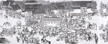汴河神往图局部1