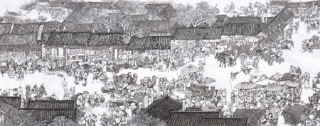 汴河神往图局部2