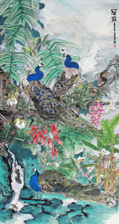张碧伟2015年《兰苏》（96cm×178cm）