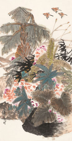 张碧伟《春华秋实》（68x136cm）