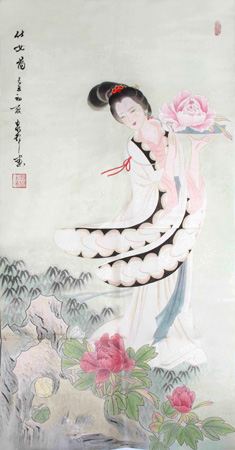 仕女图(三尺)