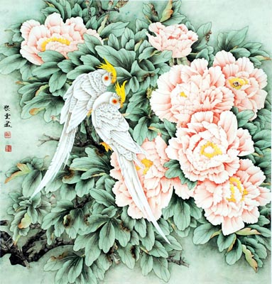 花开富贵93x93cm