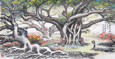 陈仕镜作品2 [杨溪古榕]