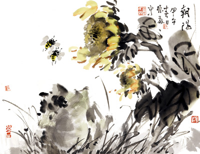 仇振霖作品1 [朝阳36x47cm]