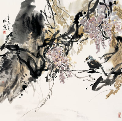 仇振霖作品3 [春香紫气68x68cm]