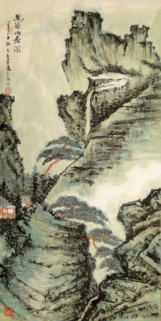 《幽谷山居图》