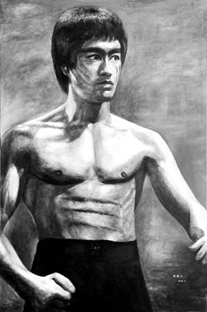 《中国功夫-李小龙（2）》180x120cm 2014年9月 - 复件