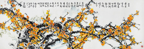 《金梅迎春》