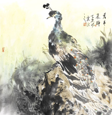 仇振霖作品2 秀春晨静68x68cm