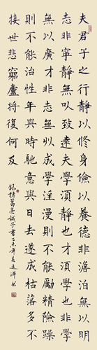 杨廷泽作品2 诸葛亮诫子书