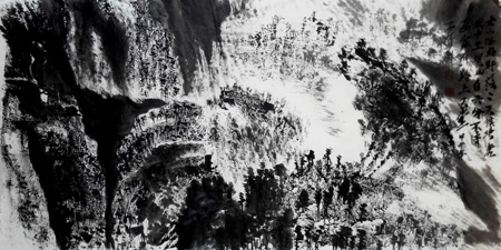 孙子清作品1 《老山深处野茫茫》120cmx72cm