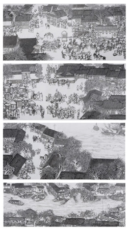 《汴河神往图》30米长卷