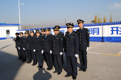 石家庄公路超限检测站开展秋季军训