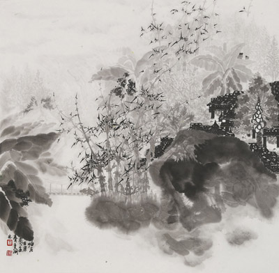 哈尼古寨68cm×68cm