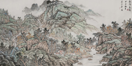 秋高气爽、尺寸138cmx69cm