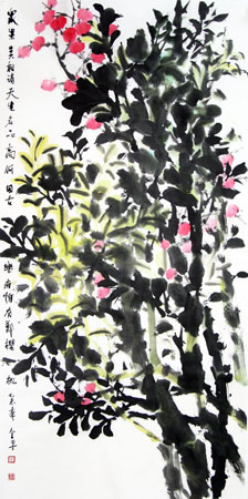 道金平作品3《天生名品高》68X138CM2015年